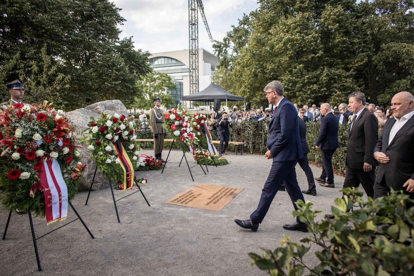 Uroczystość upamiętniająca 86. rocznicę niemieckiej napaści na Polskę, Fot.: Marko Priske