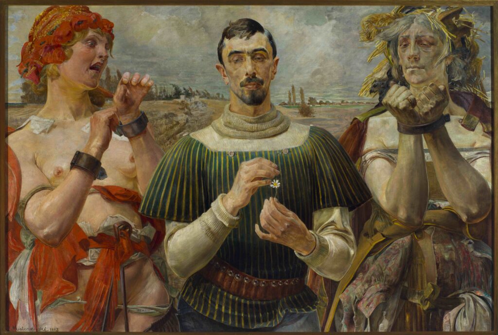 Jacek Malczewski, Polnischer Hamlet – Portrait von Aleksander Wielopolski, 1903, Foto: Piotr Ligier / Muzeum Narodowe w Warszawie