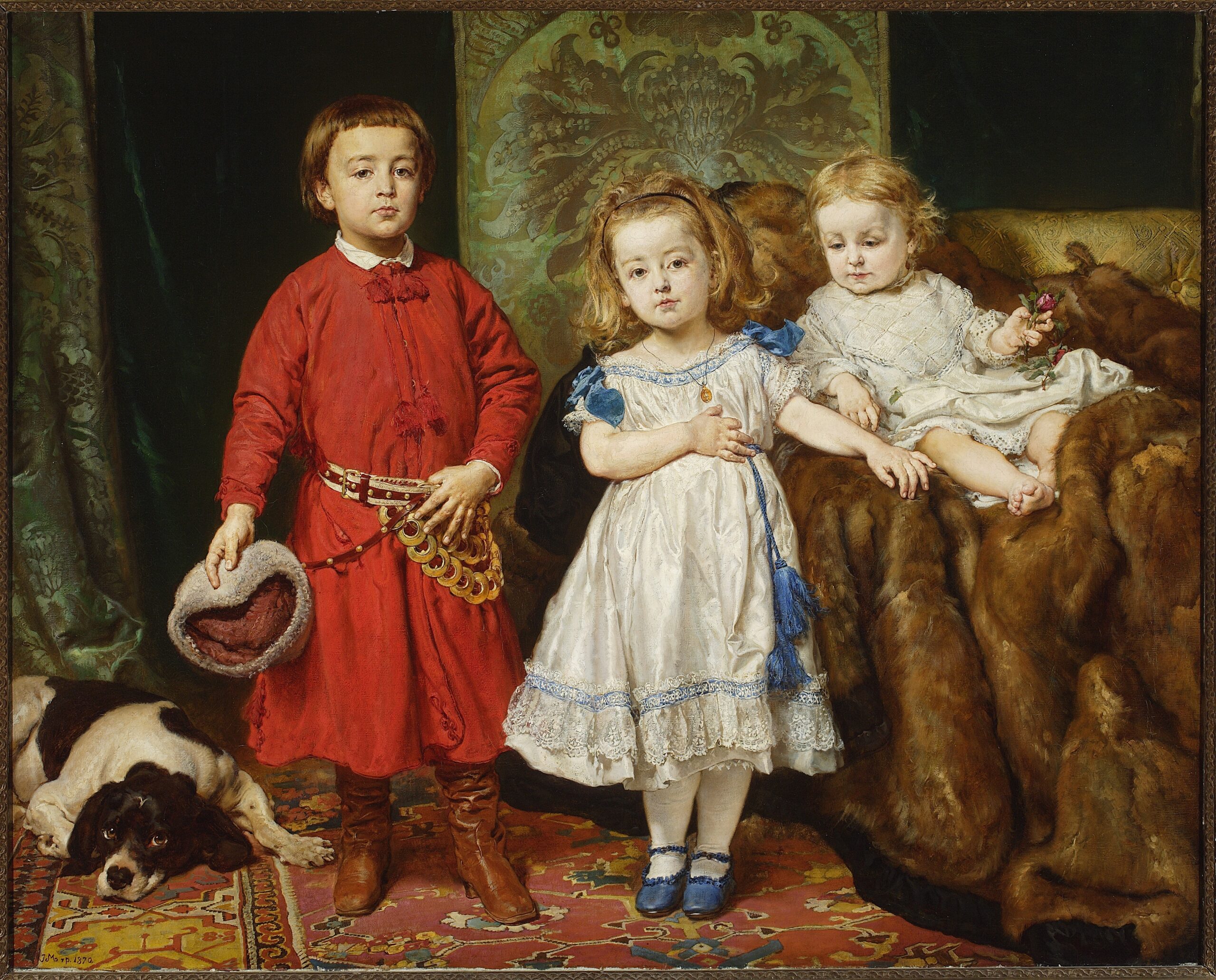 Jan Matejko, Portrait dreier Kinder des Künstlers, 1870, Ausschnitt, Foto: Piotr Ligier / Muzeum Narodowe w Warszawie