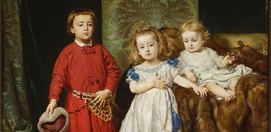 Jan Matejko, Portrait dreier Kinder des Künstlers, 1870, Ausschnitt, Foto: Piotr Ligier / Muzeum Narodowe w Warszawie