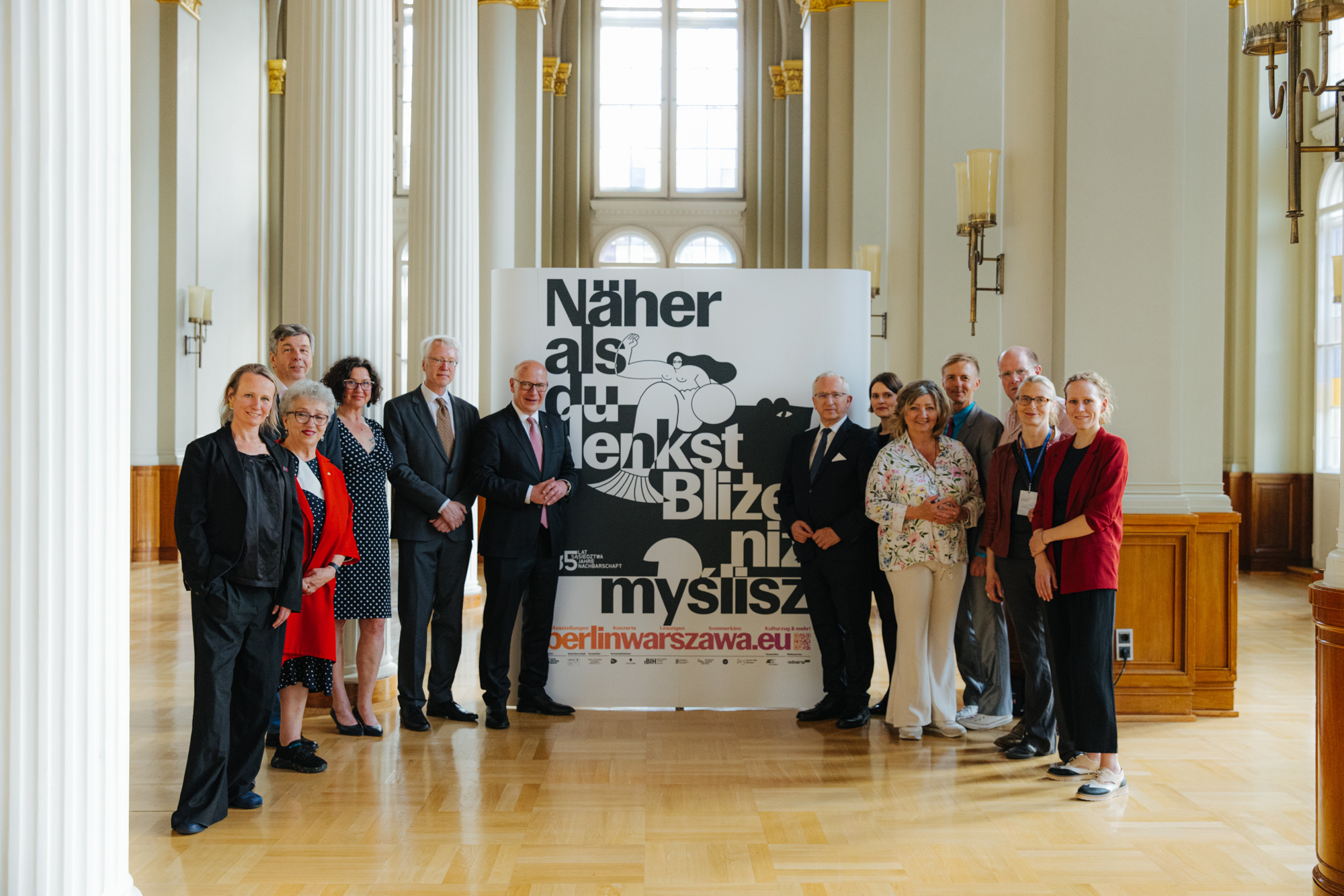Treffen mit dem Regierenden Bürgermeister von Berlin, Kai Wegner, Schirmherrn des Jubiläumsprojekts. Foto: Antonina Polukhina
